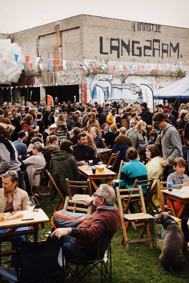 Gezellig terras op CircuTEX